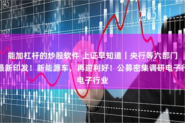 能加杠杆的炒股软件 上证早知道｜央行等六部门，最新印发！新能源车，再迎利好！公募密集调研电子行业