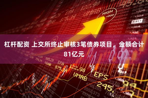 杠杆配资 上交所终止审核3笔债券项目，金额合计81亿元