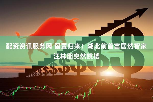 配资资讯服务网 留置归来！湖北前首富居然智家汪林朋突然跳楼